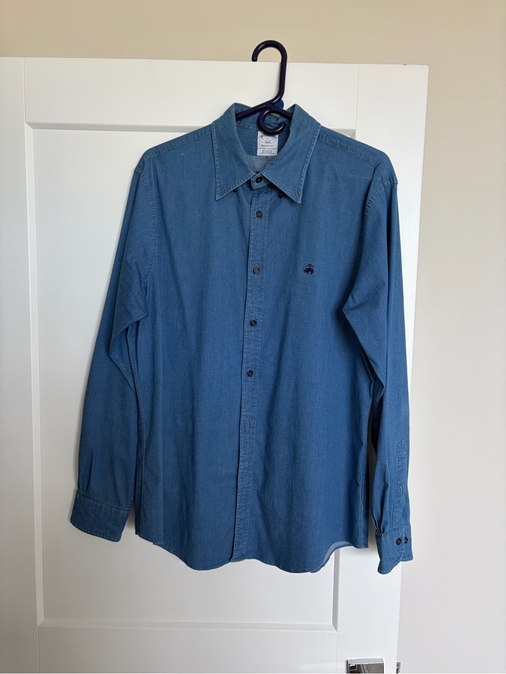 Brooks Brothers Regent fit 1818 denim button-down shirt men’s large